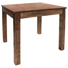 Table à Manger Meuble Dîner Repas Cuisine Bois de Récupération Mélangé vidaXL