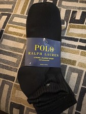 Polo Ralph Lauren Men's Quarter Cut Socks Pony Logo Cushioned Ankle Men  s 6-12.5