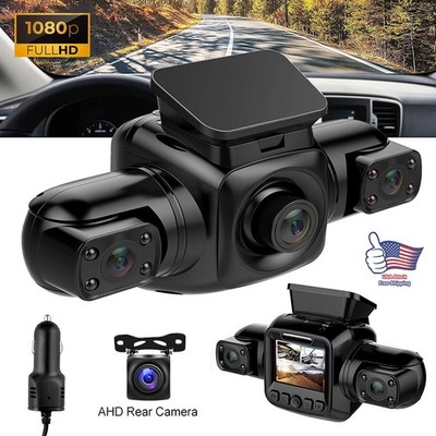 360°Dash 1080P Cam Recorder WiFi 4 Channel Car Camera DVR Vehicle Video*G-Sensor