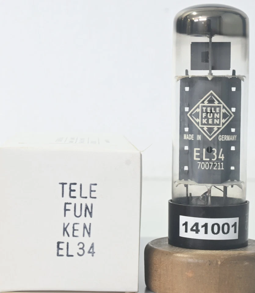 EL34 Telefunken Hecho en Alemania Amplitrex Probado Cantidad 1 # 141001 Foto 2 de 4