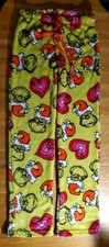 Dr. Seuss The Grinch Christmas Adult Size XS Green Pajama Lounge Pants Sleepwear