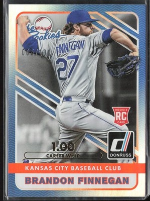 2015 Donruss #11 Brandon Finnegan The Rookies Stat Line Career #/100