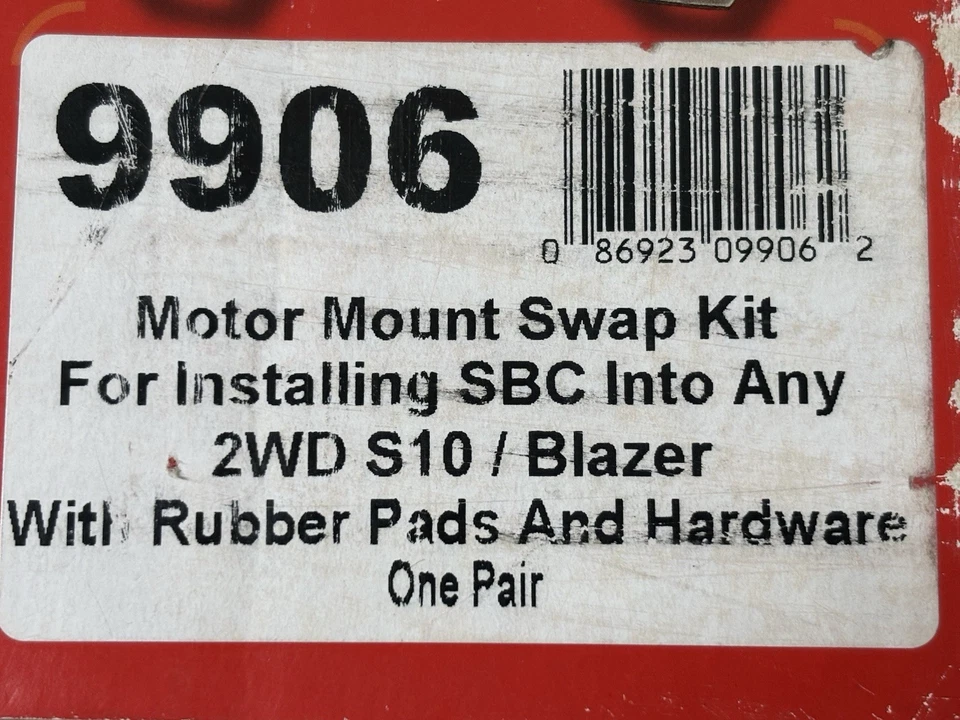KIT DE INTERCAMBIO DE MOTOR TRANS DAPT 9906 Chevrolet SBC 1987-2004 Chevy/GMC S10/S15 Foto 2 de 4