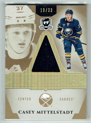 18-19 UD The Cup Tri-Laterals Casey Mittelstadt /33 Jersey