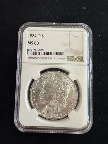 1884-O  $1 Morgan Silver Dollar NGC MS63 NO RESERVE