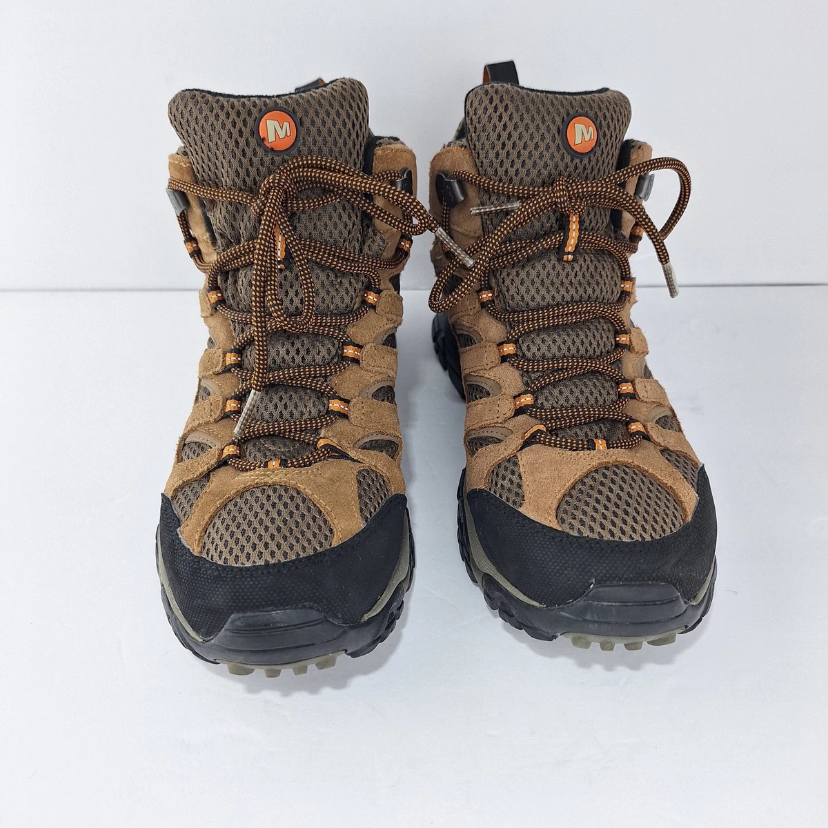 Merrell Boulder J91831 Men\'s Size 10 Brown Nubuck Leather Hiking Shoes Vibram Merrell Boulder Hiking Shoes Mens 10 Brown Vibram J91831 Low  main image 2