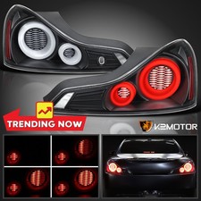 Fits 2008-2013 Infiniti G37 14-15 Q60 Coupe Black Led Tail Lights Brake Lamps