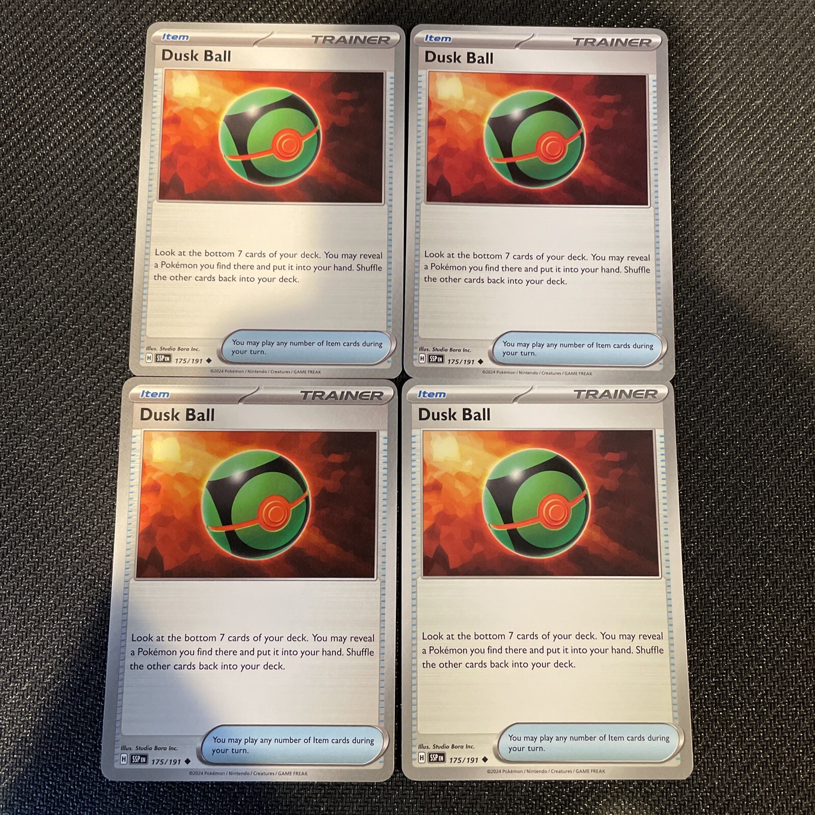 x4 Dusk Ball 175/191 - Surging Sparks - Pokemon TCG NM
