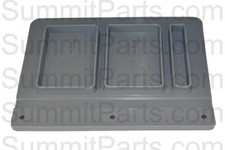 GRAY RUBBER SOAP SUPPLY LID FOR ALLIANCE, HUEBSCH, SQ - F200270500, F200270501,