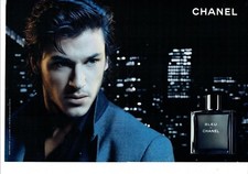 Publicité Advertising 019  2012   Bleu de Chanel  parfum pour homme ( 2 pages)