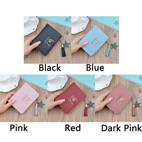 crédito para mujer Monedero Billetera corta con de mariposa | eBay