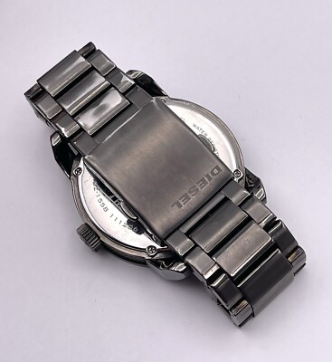 Vintage Diesel Men's Grey Dial Gunmetal Stainless Steel Watch