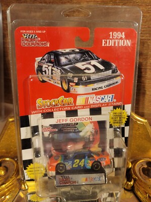 Racing Champions 1994 Edition StockCar Jeff Gordon Collectors Card&Display Stand