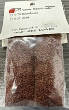 Blue Mountain Hobbies - HO Scale #O-25 Ore Car Loads - for Varney Ore Cars NIP!