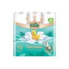 Little Duck Toilet Roll 3 Ply Coconut Scented White Tissue Paper 18 Rolls