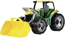 Riesiger LENA Giga Trucks Traktor mit Frontlader 62 cm gro&szlig;!!! Anh&auml;nger
