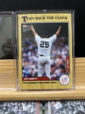 🛑👀 2020 TOPPS NOW TURN BACK THE CLOCK JIM ABBOTT #158