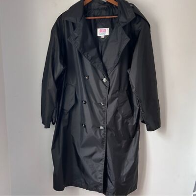 Misty Weather Vintage Rain Coat Button Up No Tie Womens Size 15 17 with Flaw