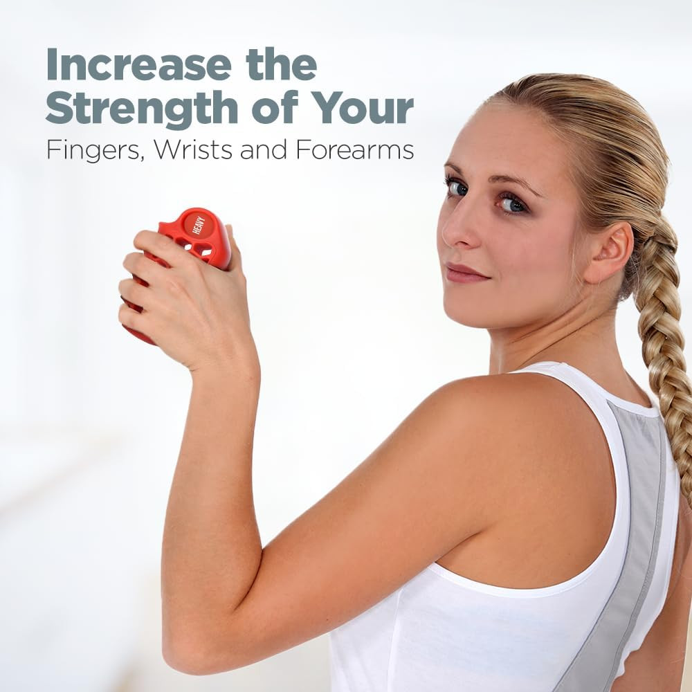 Hand Strengthener Ball Set – 3-4 Pack, 4 Resistance Levels for Therapy & Rehab