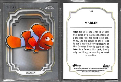 Topps Chrome Disney 2024 #106 Marlin Findet Nemo Karte