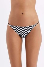 NWT TOPSHOP Chevron Tanga Bikini Bottoms [ SZ...