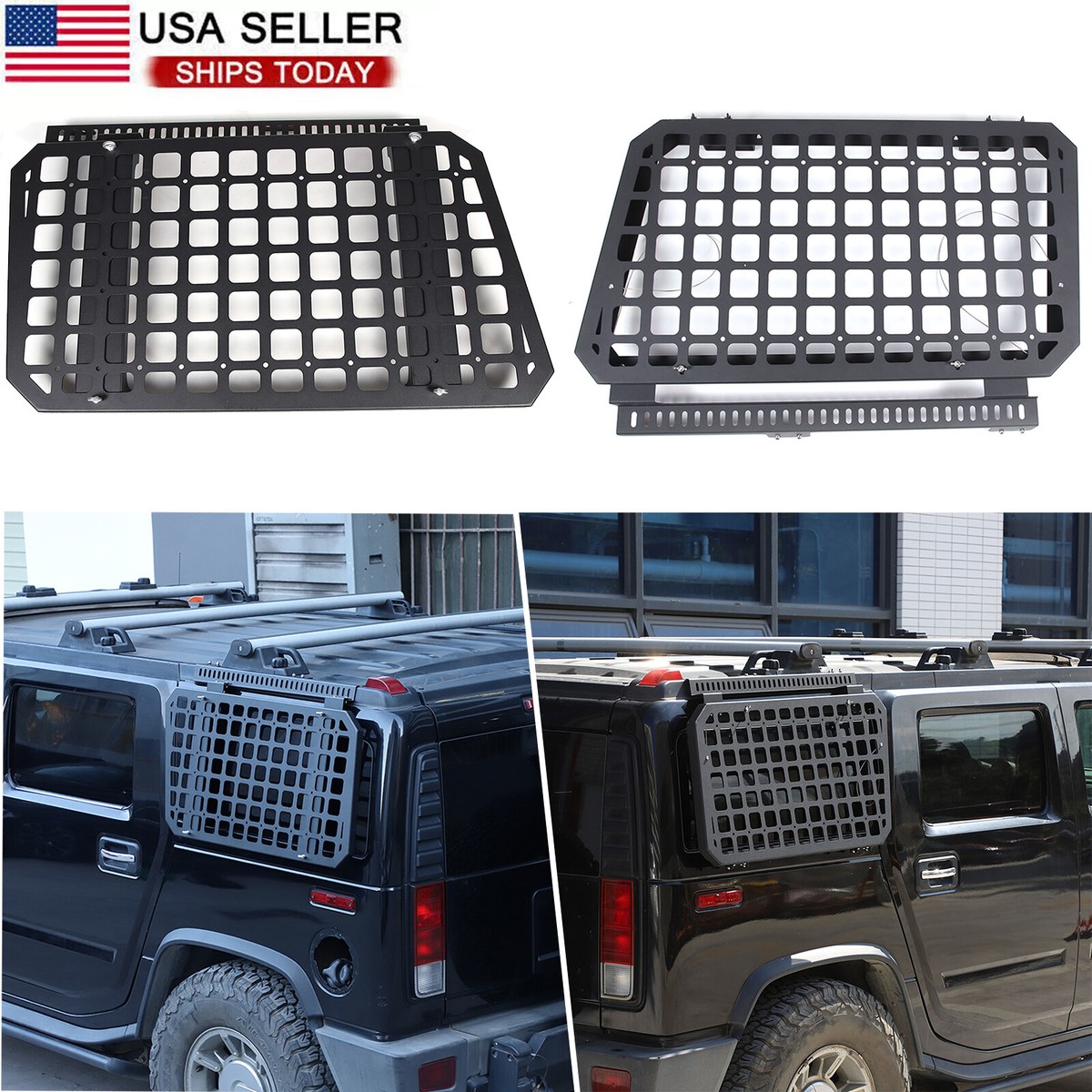 R&L Rear Window Glass Armor Protector Cover Foldable Shelf For