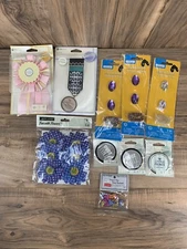 Big Lot Of Arts and Craft Making and Crafting Supplies Decals, Flowers