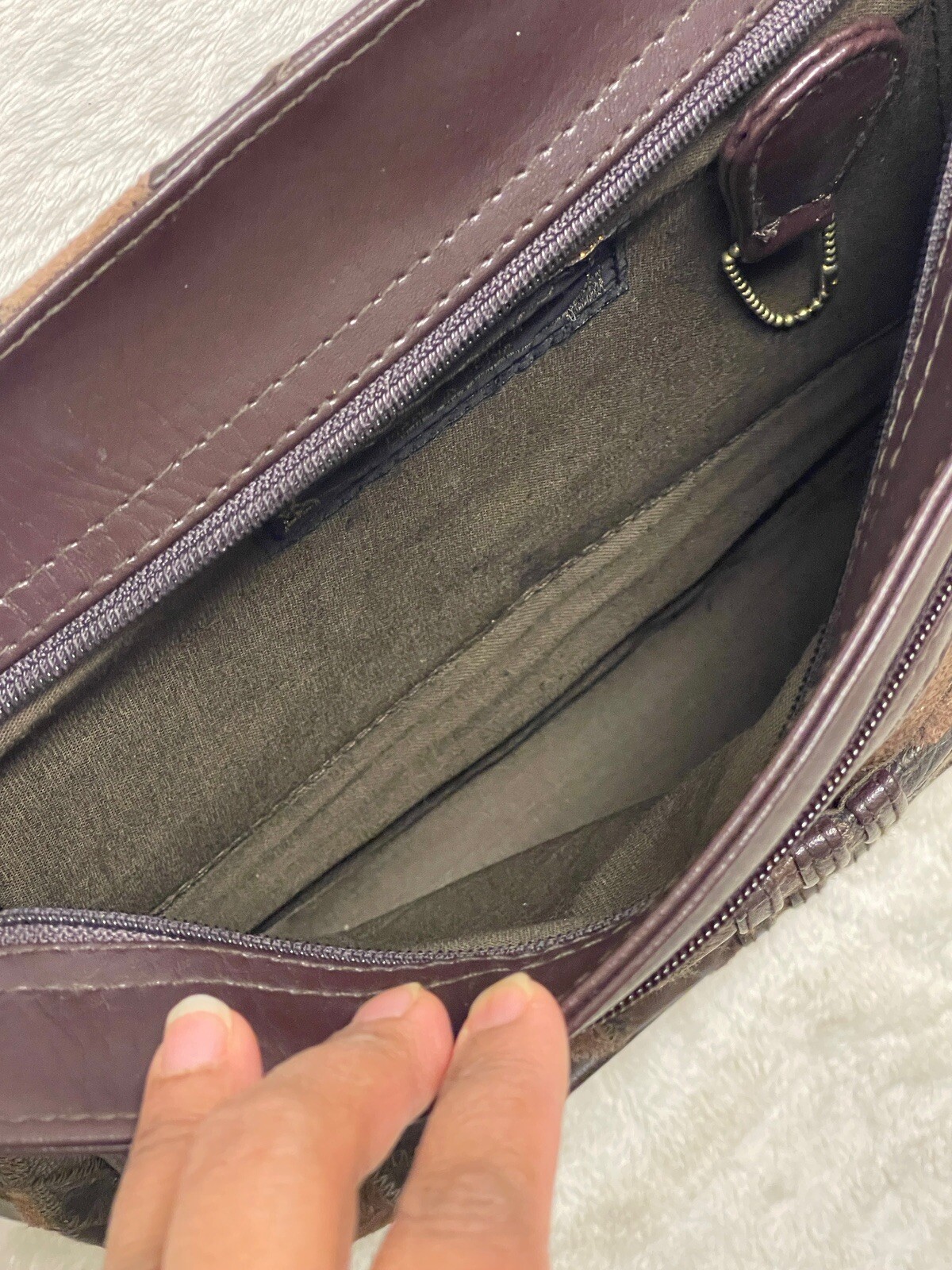 La Covina Patchwork Leather Crossbody/Shoulder Ba… - image 10