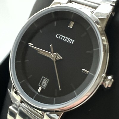 Citizen Women's Quartz Classic Calendar Quartz Silver Watch 27 MM EU6010-53E