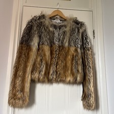 Patrizia Pepe Fur Style Crop Jacket