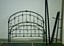 nc368 metallic grey faux iron bed frame queen no mattress or box spring