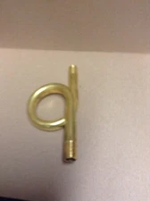 1/4" Straight Brass Pigtail/ Steam Siphon- .steam gauge control siphon 