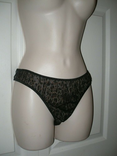 AEC Para mujeres Vintage Negro Transparente Negligée y Tangas Set 2 Piezas Bebé Muñeca Estilo Nuevo - Imagen 4 de 9