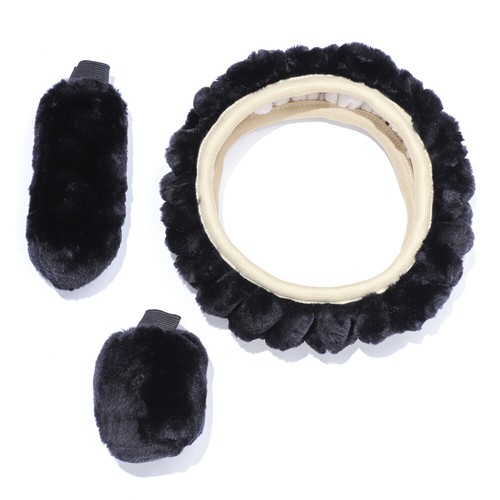 15" Faux Sheepskin Steering Wheel Cover Universal fits Dodge Challenger Charger - Picture 16 of 19