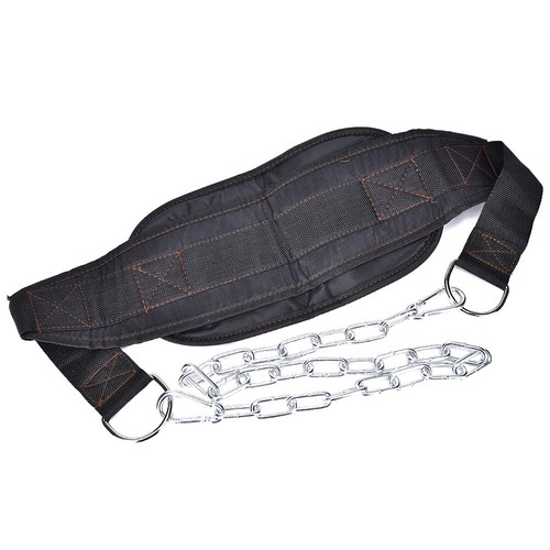 Dipping Belt Chain Gym Fitness Dip Weight Lifting Building - Black JOBLE NM - Picture 11 of 12