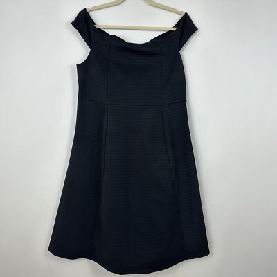 asos black maternity dress ASOS Design Maternity Dress Womens US 8 UK 12 Black Off Shoulder
