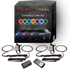 RGB Angel Eye LED Halo kit with RF Remote for 04-07 Chevrolet Malibu Headlights