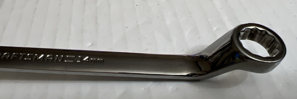 #23-3453-2 らむね Craftsman 12mm-14mm Deep Offset Full Polish 12 Point Wrench 44361