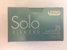 Premier Dental 856016C Solo FG 1116.8C Coarse Round End Taper Diamond Burs 25/Bx