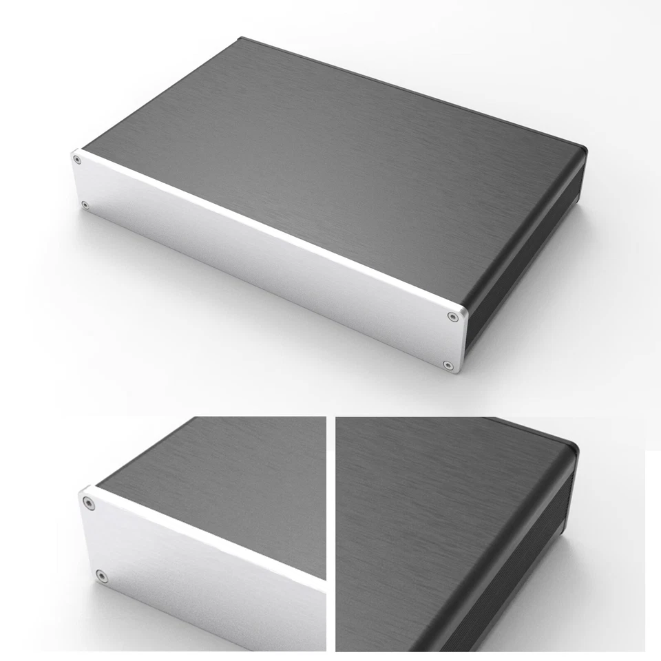 Aluminum Amplifier Chassis DAC Cabinet Enclosure DIY Case Box - image 3 of 4