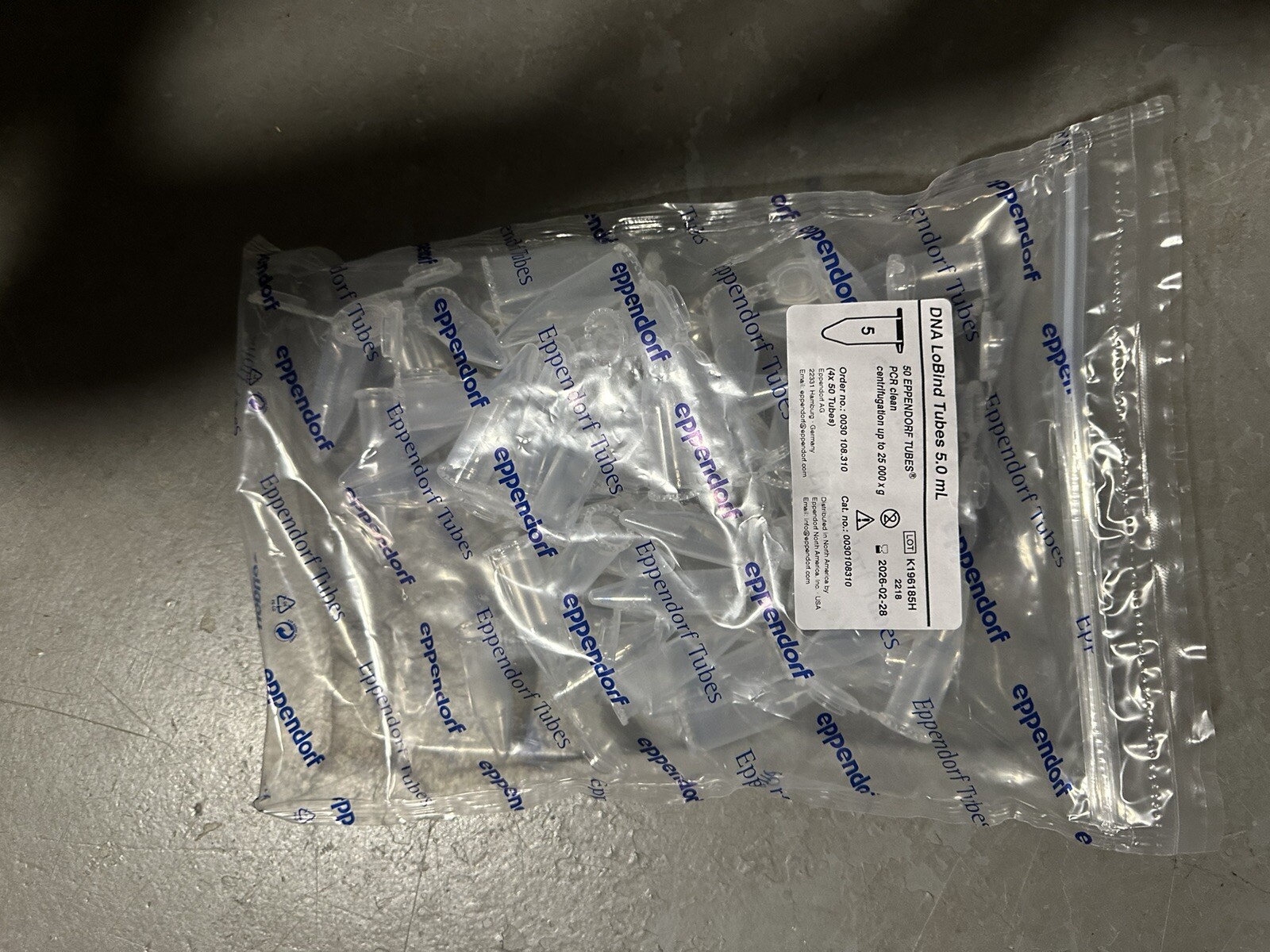 Tubi Eppendorf DNA LoBind 0.5 ML - Pack Da 250, Privi Di DNasi/RNasi, Per PCR E Conservazione