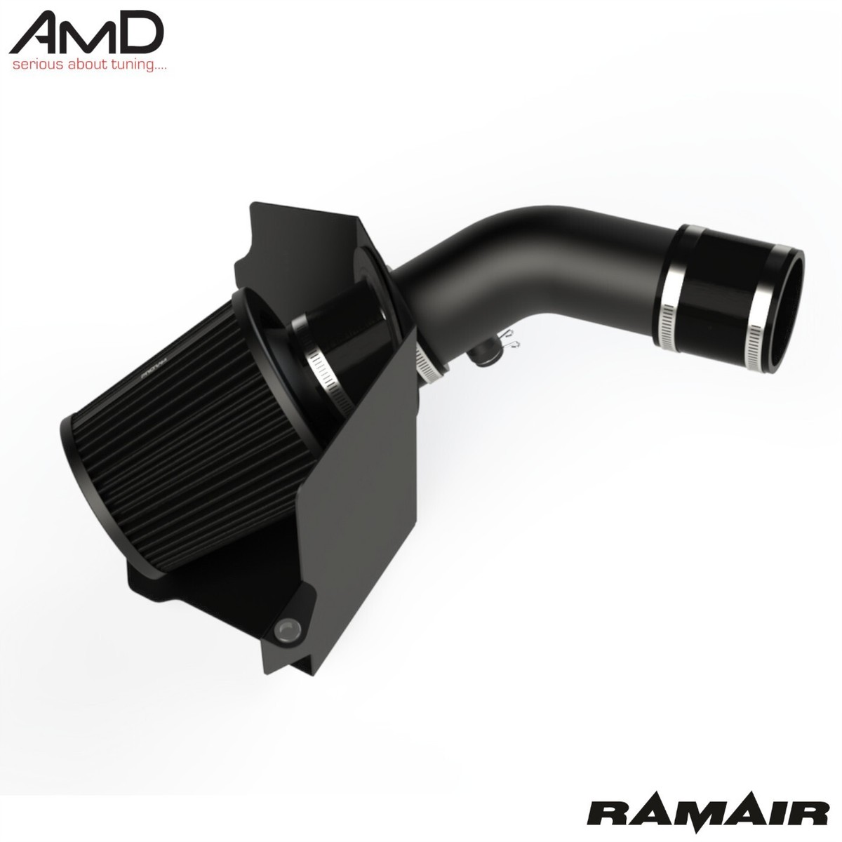 Ramair Performance Black Air Filter Intake Induction Kit For Fiesta ST MK8 1.5 - JSK-140-BK - Made In UK