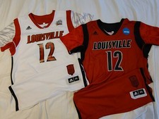 Mathiang 2013 Louisville Cardinals Authentic NCAA Final Four Game 2 Jersey Lot 