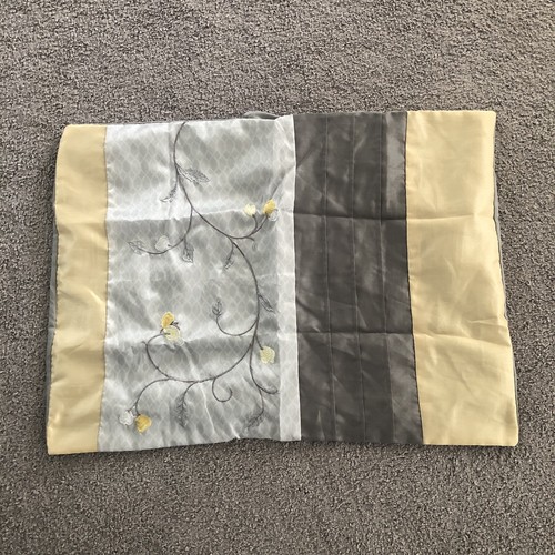 E & E Silky Pillow Case Cover 19''x26" Embroidered Flower Cushion Kohl