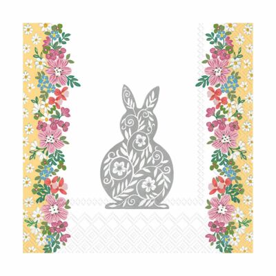 Papierservietten Ostergrüße Blumen Hase Mittagessen Cocktail Party Servietten