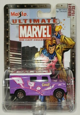 Maisto Ultimate Marvel Die-Cast Collection Series 1 GAMBIT Armored Van #8 of 25