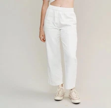 Jungmaven Ocean Pants Women's Washed White Hemp Organic Cotton size Small NWT