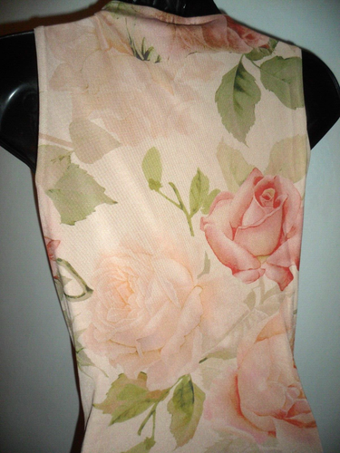 RIVER ISLAND Blush Rose Floral Print Ruched Sleeveless Midi Dress SZ14 BNWT - Picture 7 of 12