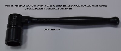 BHBG4AB - Ganz schwarz Aluminium Griff Gerüstschlüssel