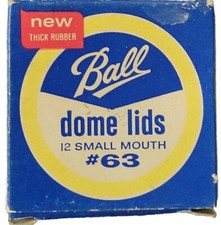 Ball Dome Lids No 63 Narrow Mouth Jar Lids All Home Canning For Display Only Vtg